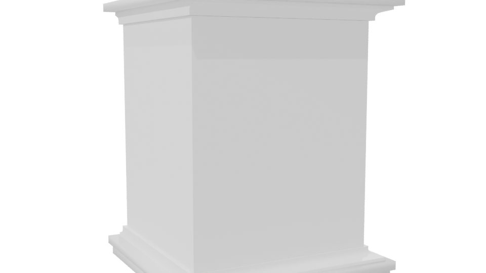 Elegant Minimalist Nightstand 3D Model - Professional 3D Model Render 7