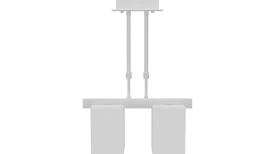 Modern Suspended Ceiling Light Fixture 3D Model - Professional 3D Model Render 5