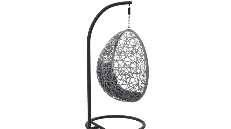 Stylish Hanging Egg Chair Model - Professional 3D Model Render 7