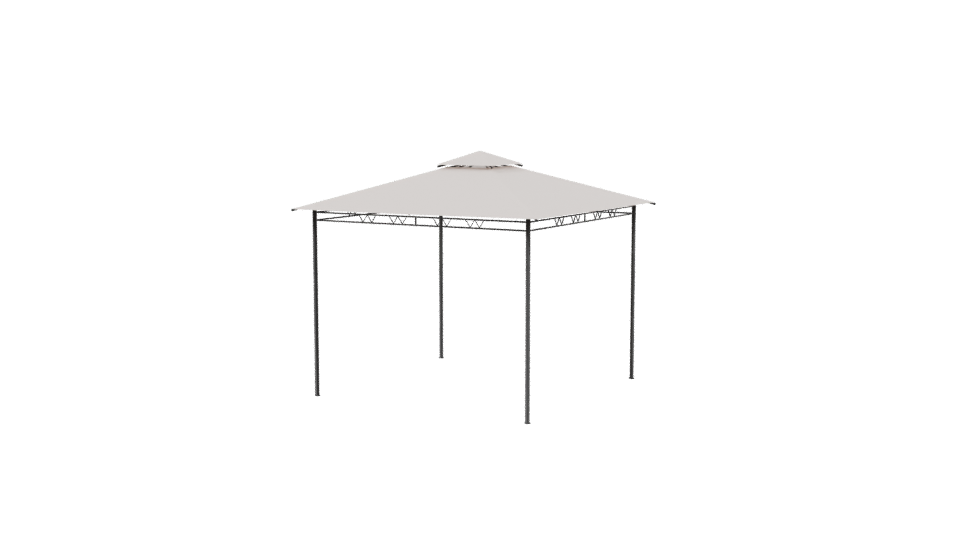 Stylish Outdoor Gazebo Model - Professional 3D Model Render 3