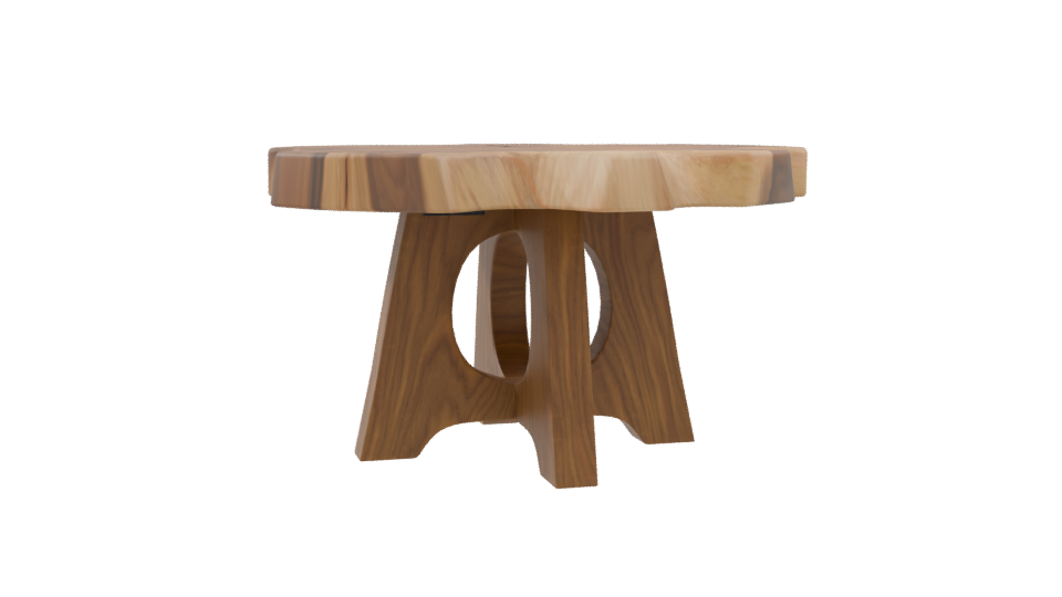 Oya Live Edge Dining Table 3D - Professional 3D Model Render 9
