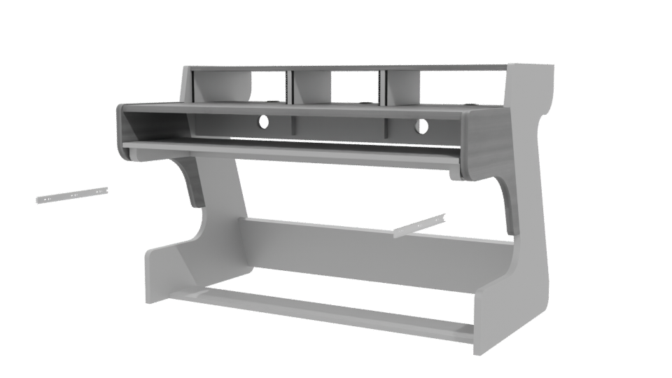 Stylish Modern Desk 3D Model - Professional 3D Model Render 12