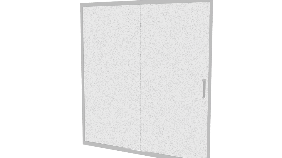 Stylish Sliding Glass Door 3D - Professional 3D Model Render 6