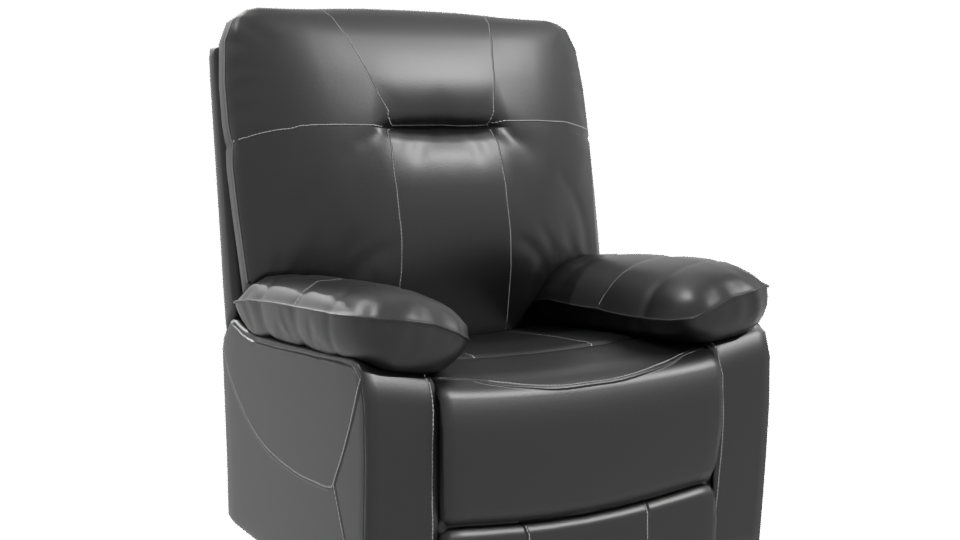 Stylish Recliner Chair 3D Model - Professional 3D Model Render 10