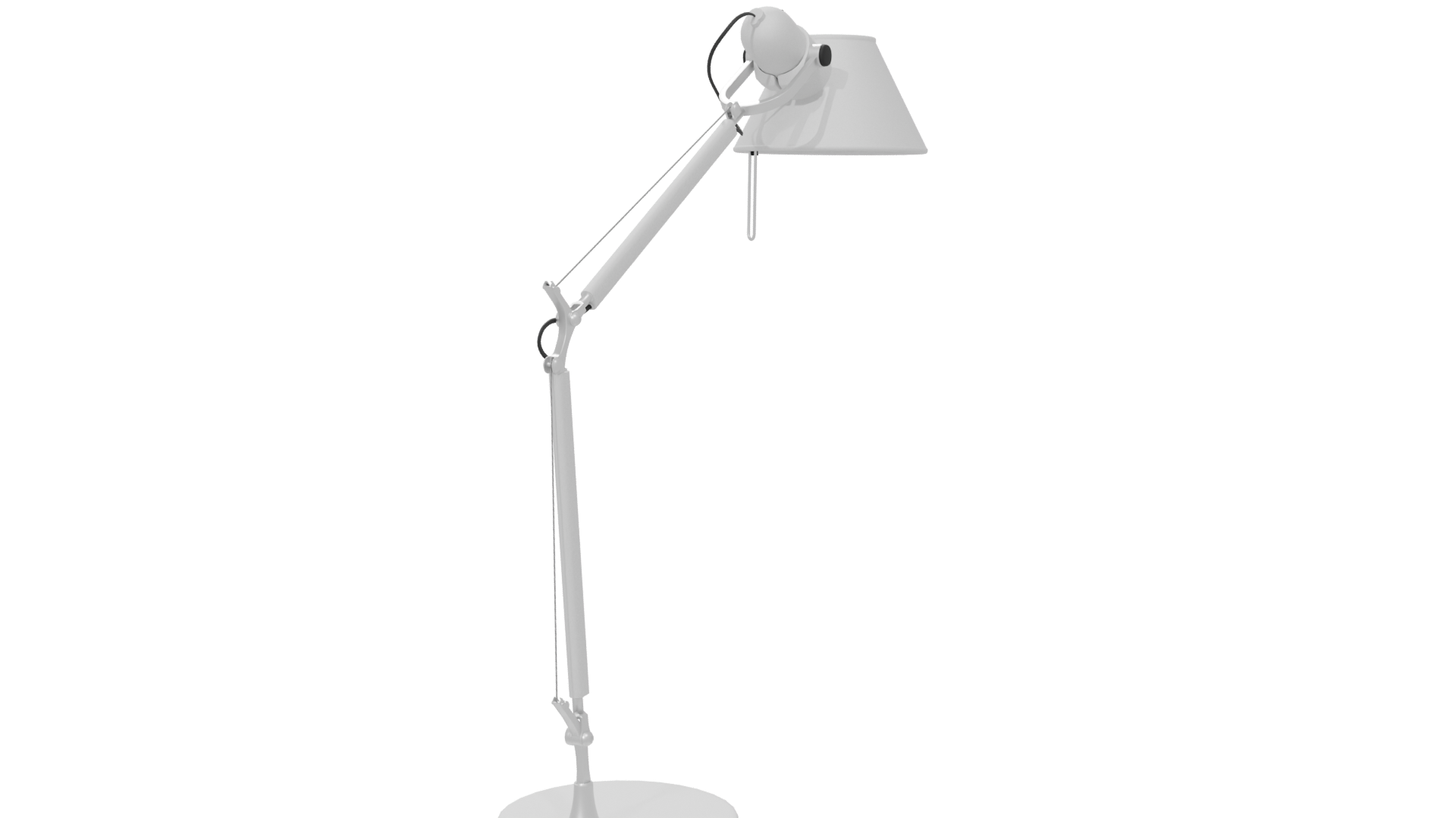 Stylish White Desk Lamp 3D - Professional 3D Model Render 6