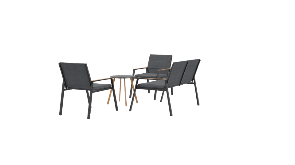 Modern Patio Furniture Set 3D - Professional 3D Model Render 3