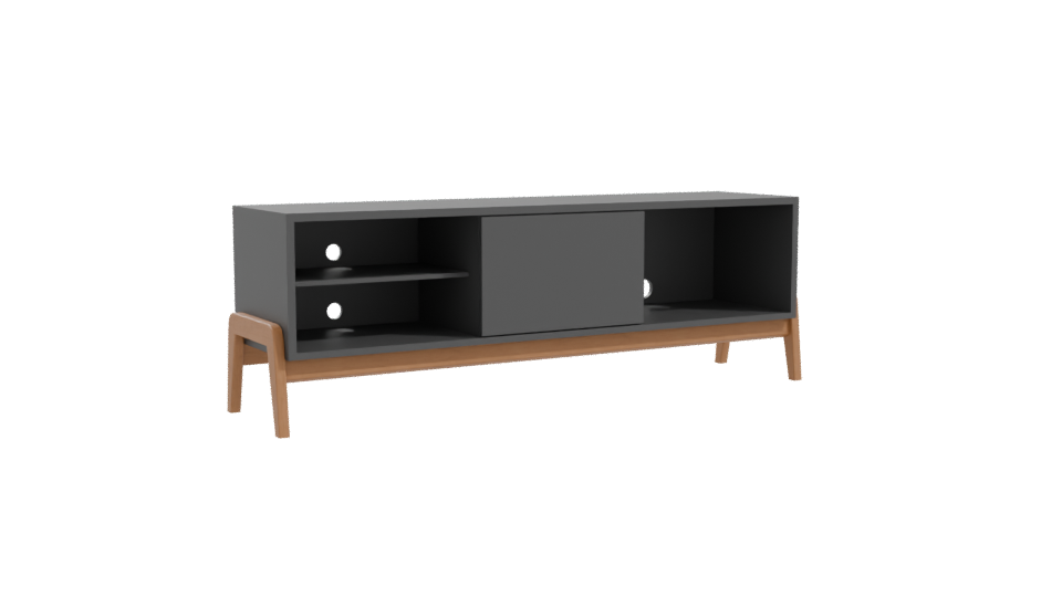 Stylish Minimalist TV Cabinet 3D Model - Professional 3D Model Render 10