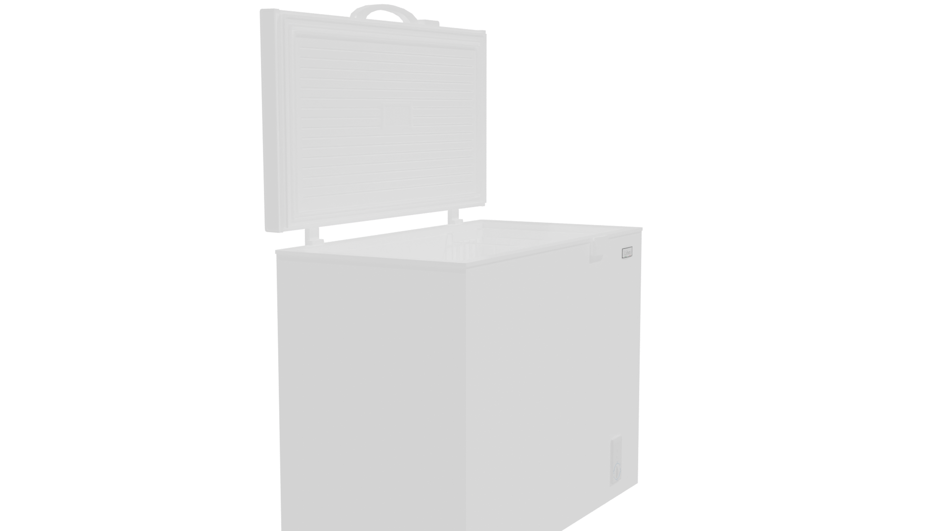 Versatile Chest Freezer 3D Model - Professional 3D Model Render 9