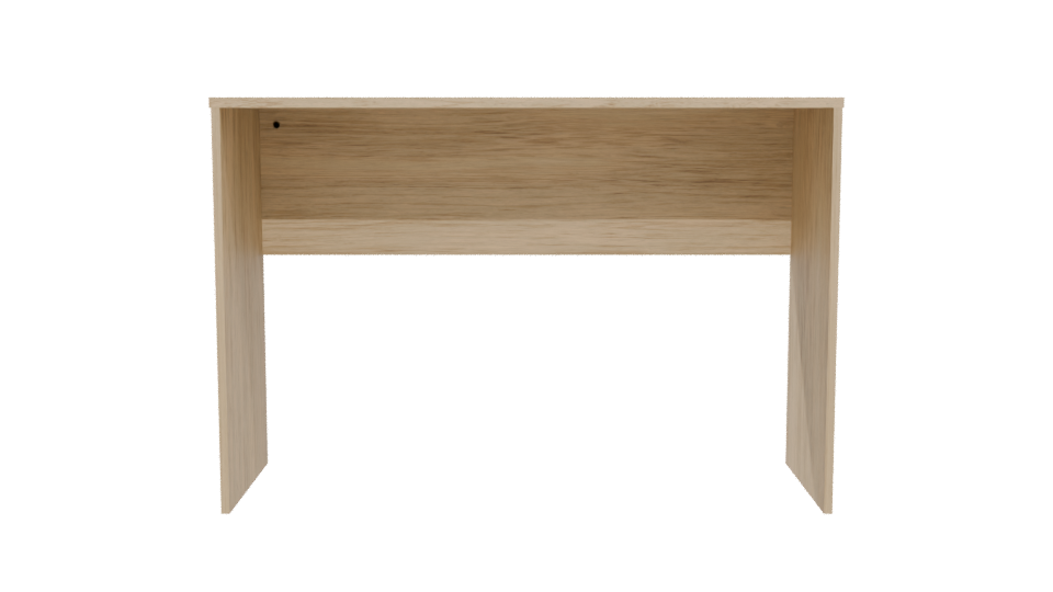 Minimalist Wooden Desk Model - Professional 3D Model Render 5