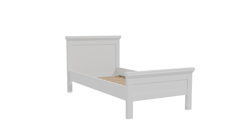 Elegant Bedroom Bed 3D Model - Professional 3D Model Render 10