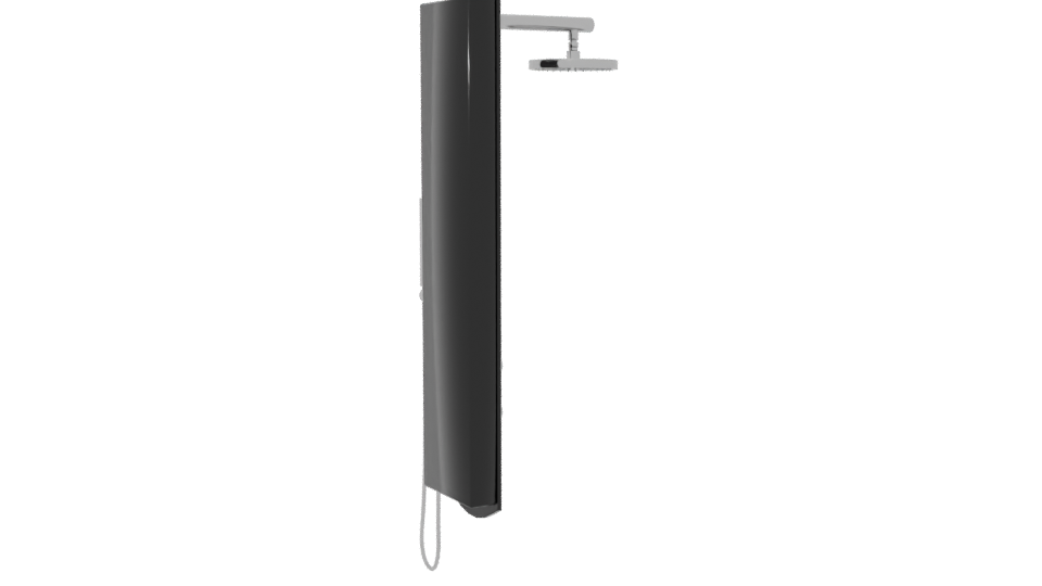 Sleek Modern Shower Panel 3D - Professional 3D Model Render 7