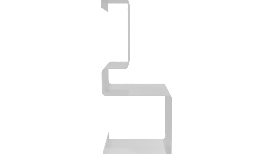 Stylish Modern Shelf Bracket 3D Model - Professional 3D Model Render 11