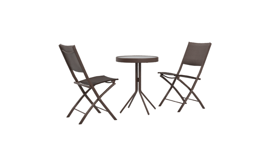 Outdoor Folding Table and Chairs 3D - Professional 3D Model Render 4