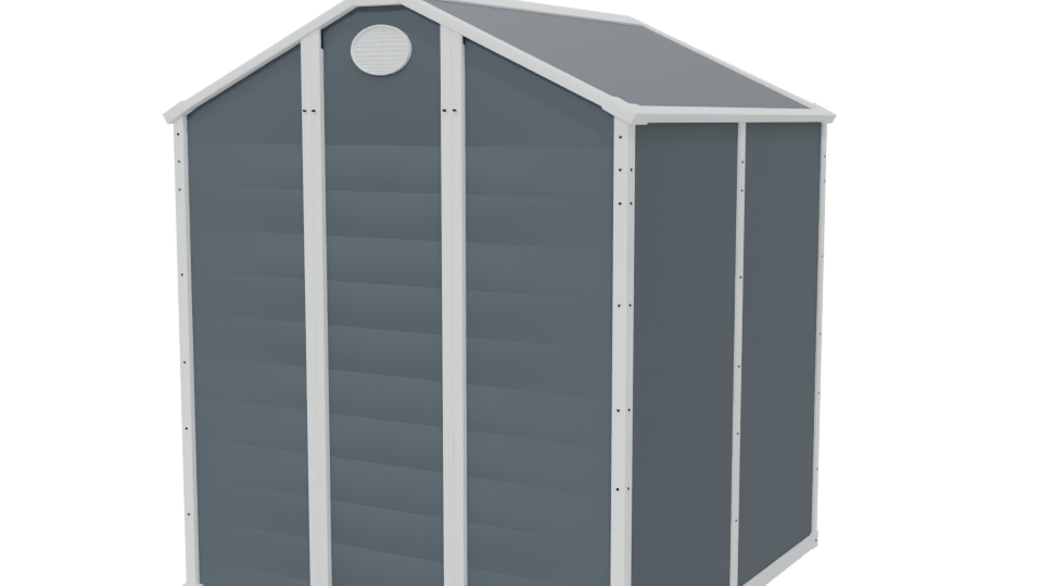 Stylish Outdoor Storage Shed 3D - Professional 3D Model Render 6