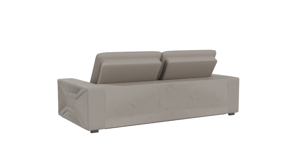 Stylish Modern Fabric Sofa 3D Model - Professional 3D Model Render 4