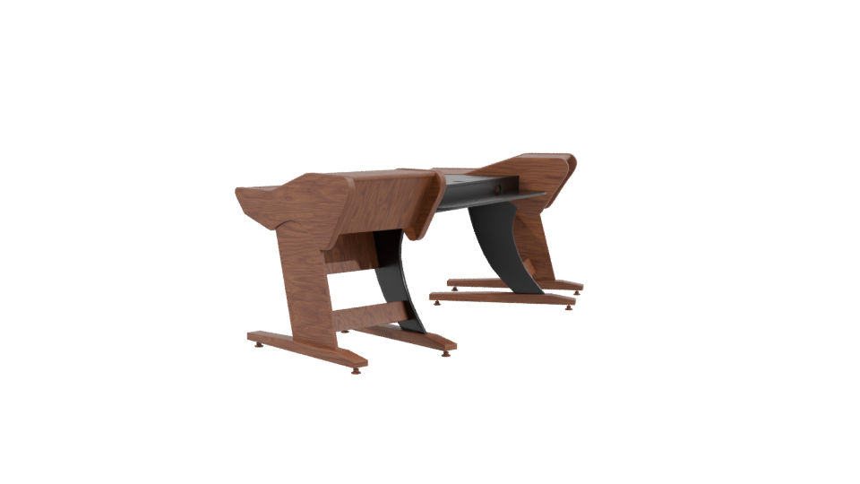 Stylish Office Desk 3D Model - Professional 3D Model Render 3