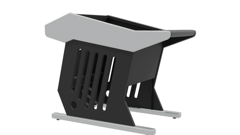 Minimalist Shopping Cart 3D Model - Professional 3D Model Render 9