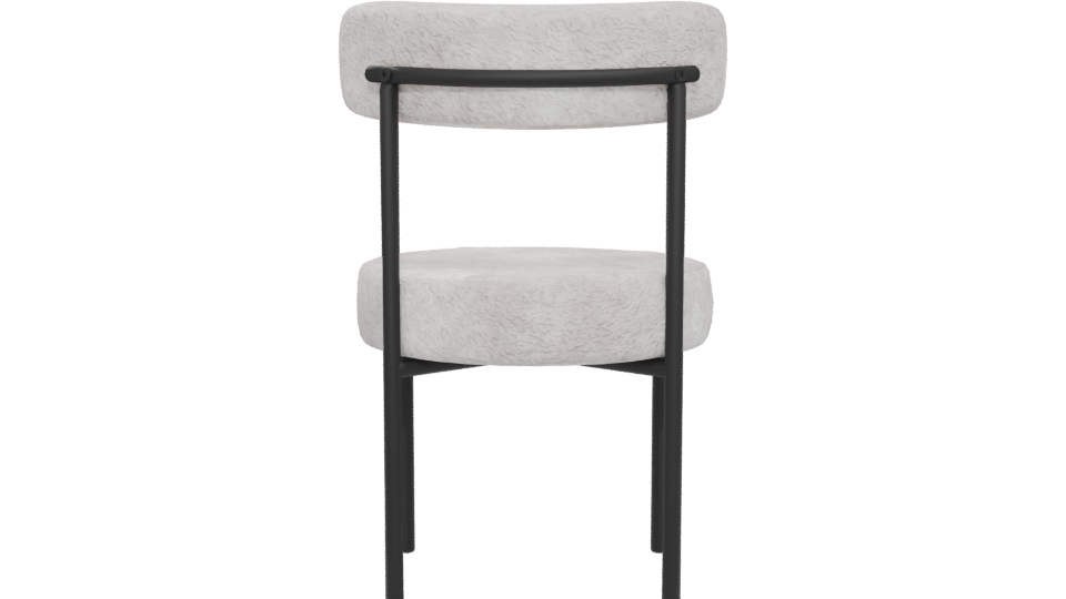 Contemporary Fabric Dining Chair 3D Model - Professional 3D Model Render 5