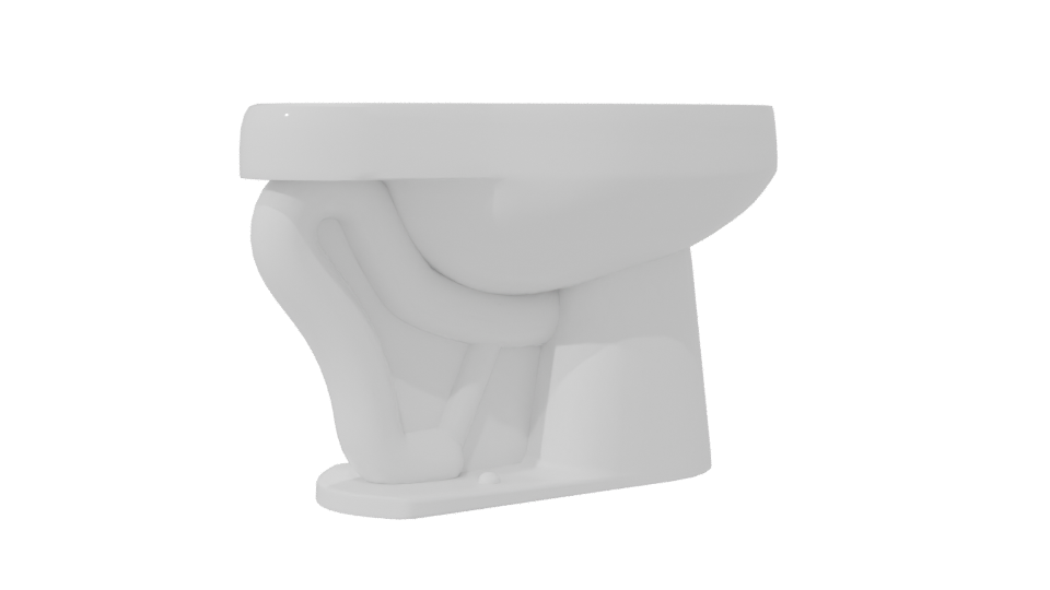 Minimalist Ceramic Bathroom Sink - Professional 3D Model Render 7