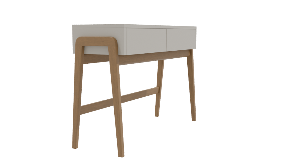 Minimalist Wooden Console Table 3D - Professional 3D Model Render 9