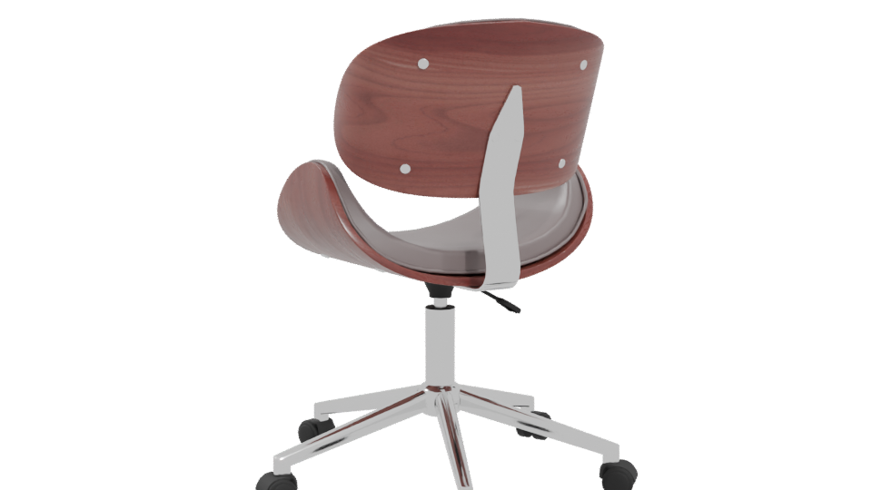 Stylish Modern Swivel Office Chair 3D Model - Professional 3D Model Render 4