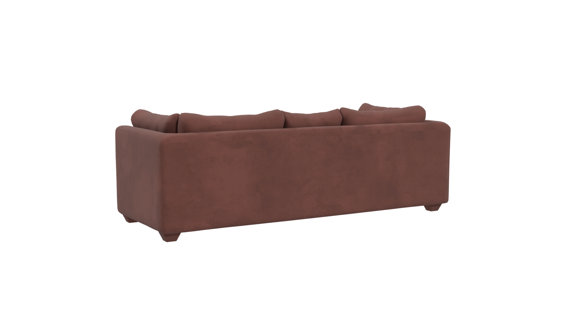 Stylish Modern Fabric Sofa 3D Model - Professional 3D Model Render 4