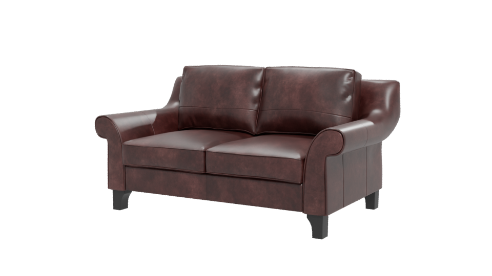 Brown Leather Sofa 3D Model - Professional 3D Model Render 12
