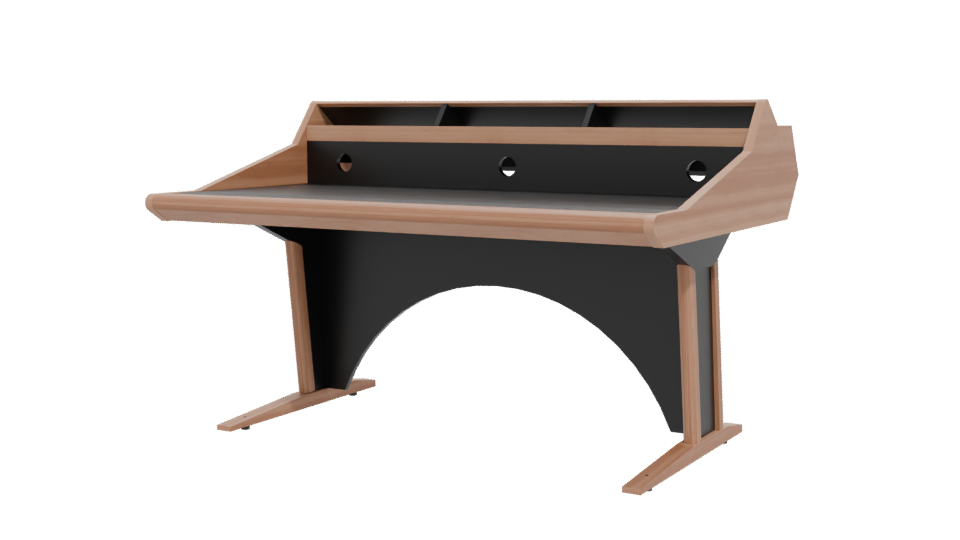 Contemporary Office Desk 3D Model - Professional 3D Model Render 12