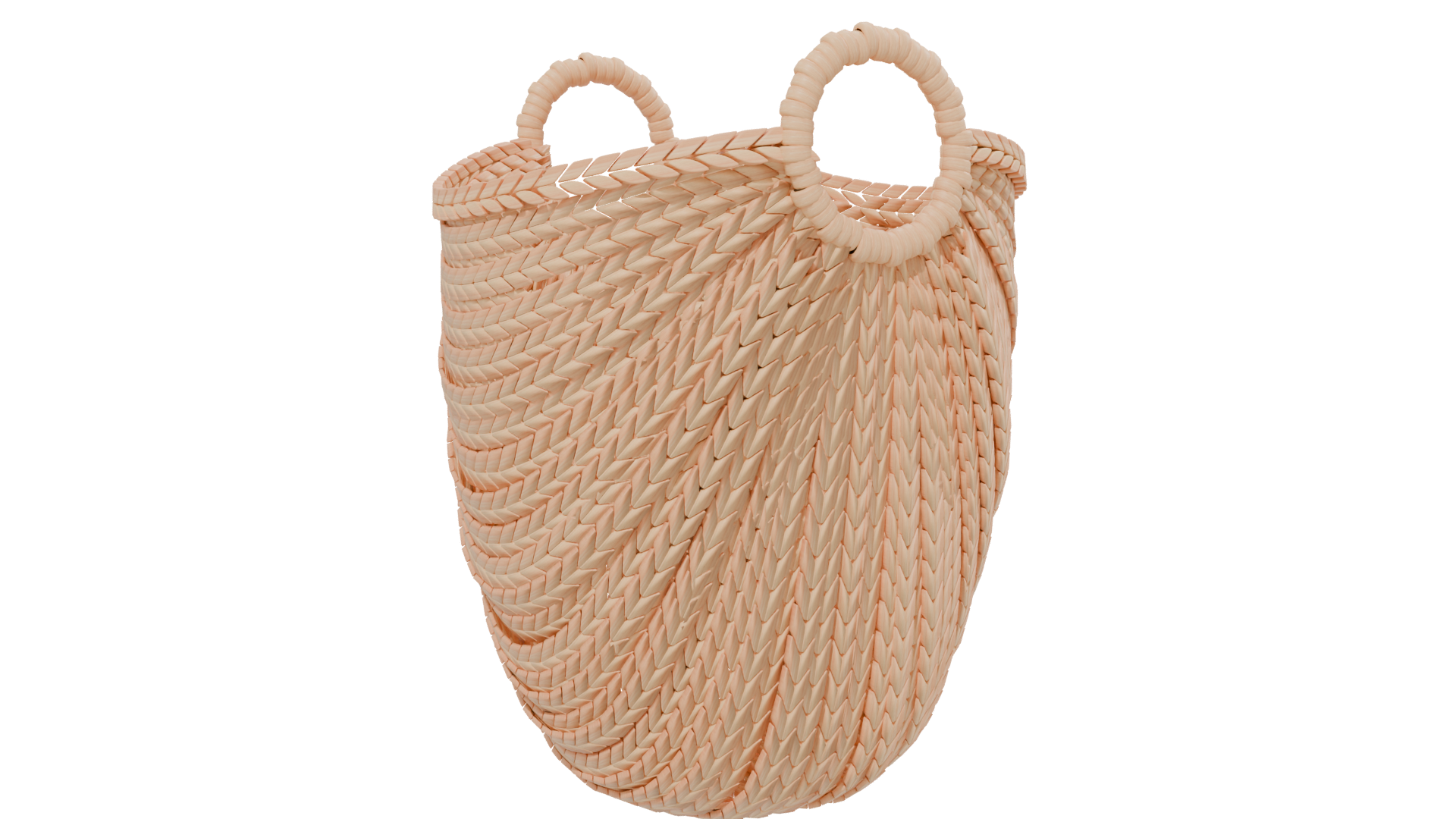Elegant Woven Storage Basket 3D - Professional 3D Model Render 13
