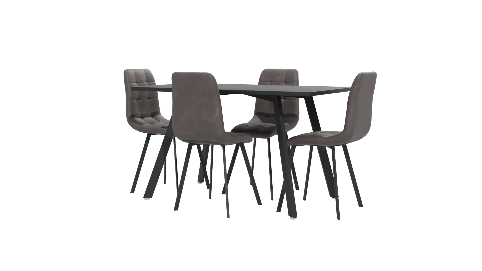 Stylish Dining Table Set 3D - Professional 3D Model Render 12
