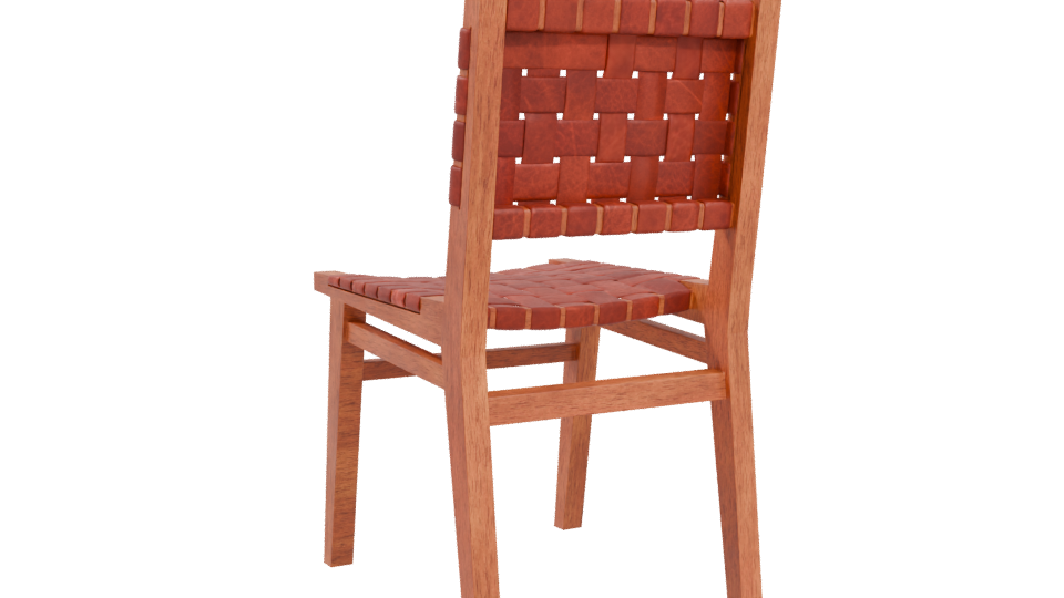 Stylish Woven Dining Chair 3D - Professional 3D Model Render 4
