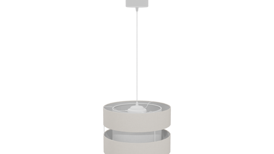 Beige Modern Pendant Lamp 3D - Professional 3D Model Render 5