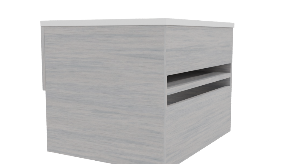 Contemporary Bathroom Vanity 3D Model - Professional 3D Model Render 3