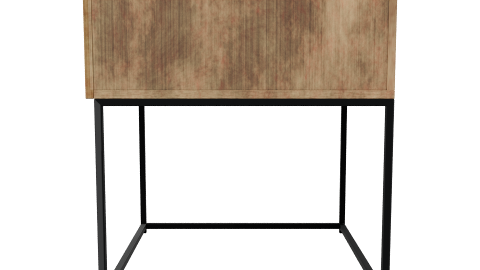 Stylish Wooden Side Table 3D - Professional 3D Model Render 2