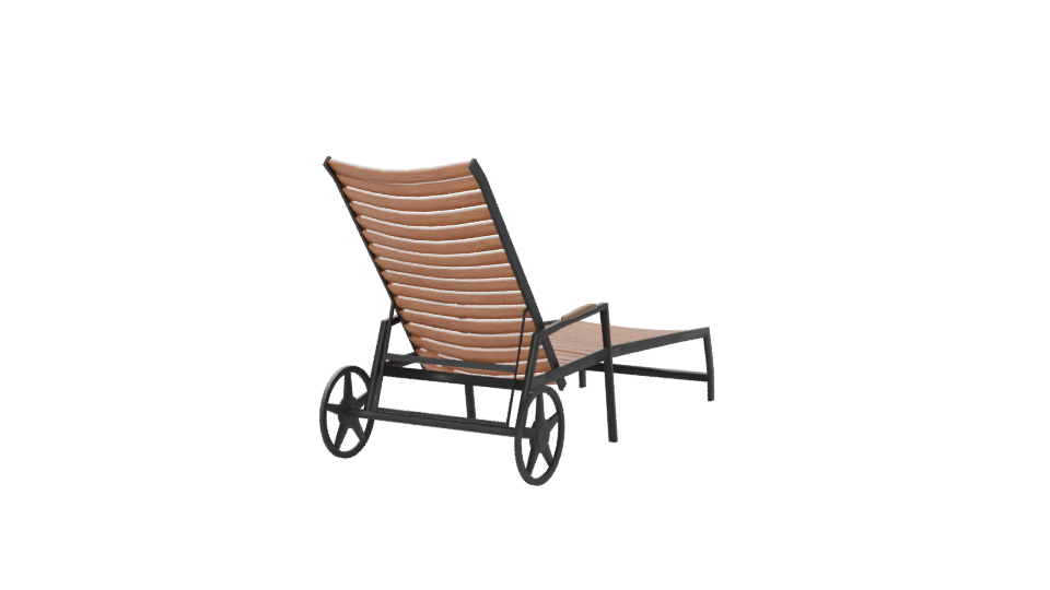 Reposera Flamingo Rueda Lounge Chair 3D - Professional 3D Model Render 6
