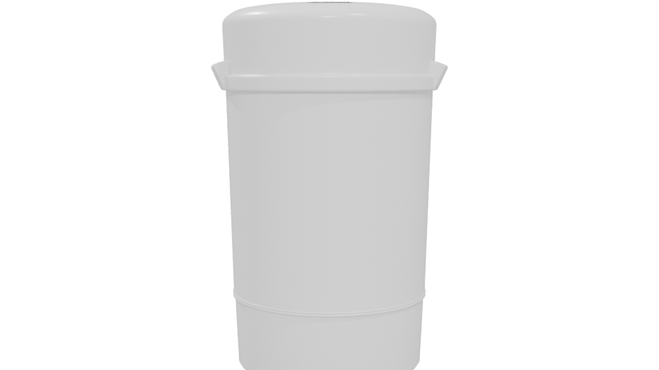 Sleek Modern Waste Bin 3D Model - Professional 3D Model Render 5