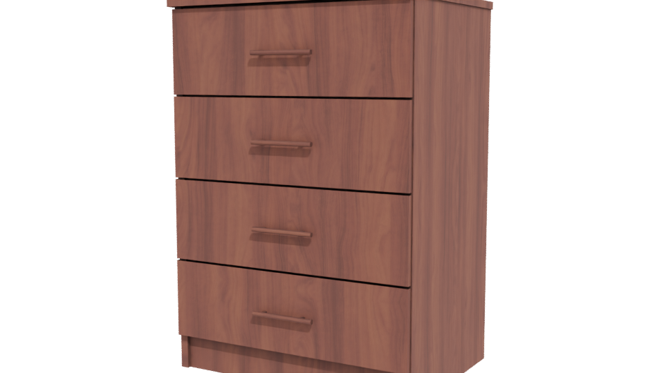 Stylish Wooden Drawer Unit 3D - Professional 3D Model Render 12
