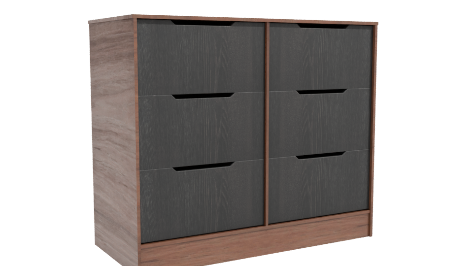 Contemporary Wooden Storage Cabinet 3D - Professional 3D Model Render 10