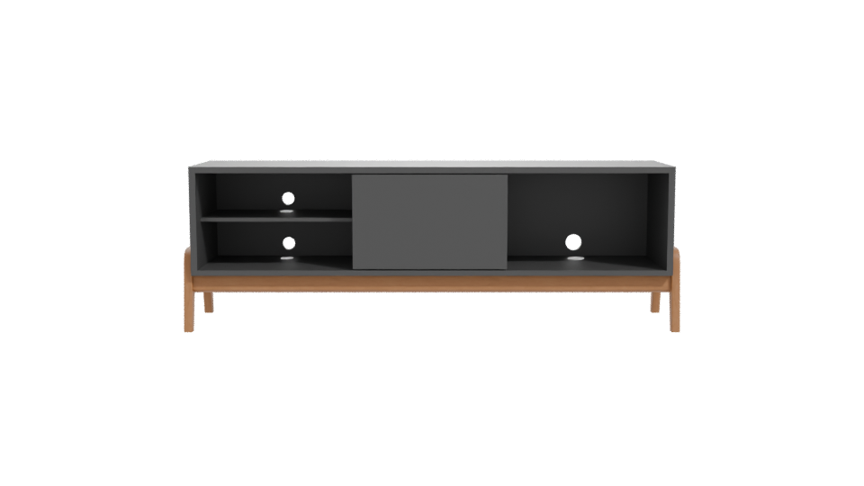 Stylish Minimalist TV Cabinet 3D Model - Professional 3D Model Render 11