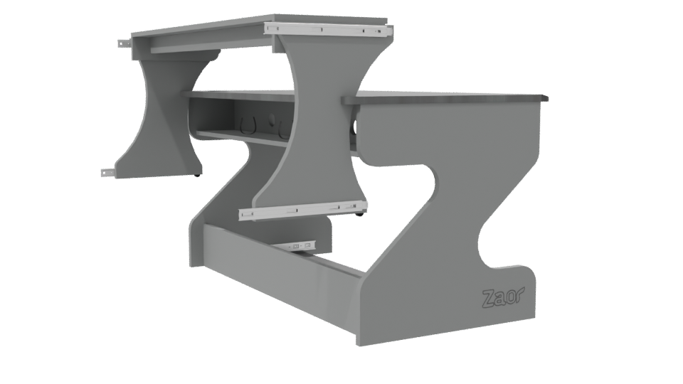 Stylish Modern Office Desk 3D Model - Professional 3D Model Render 7