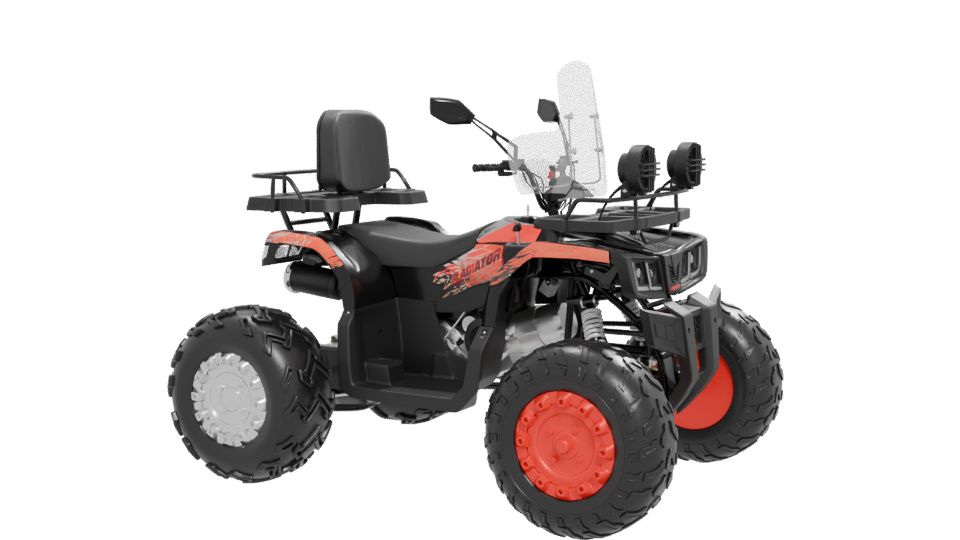 Stylized ATV Quad Bike Model - Professional 3D Model Render 12