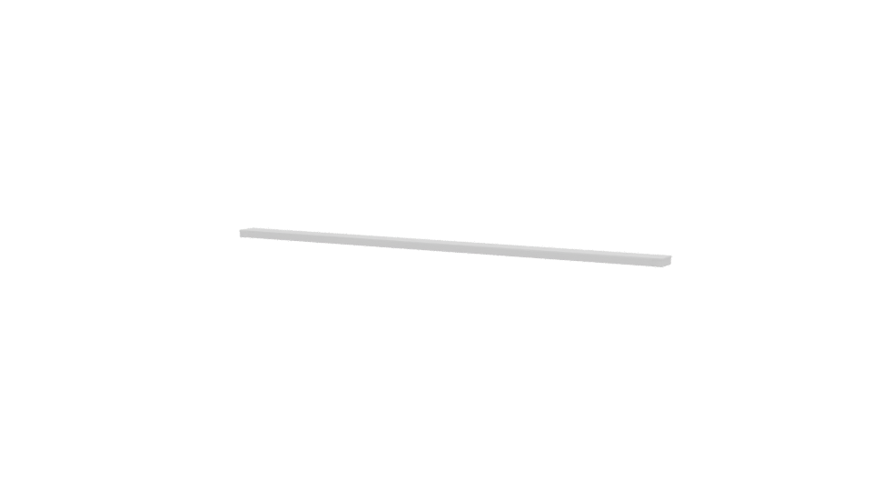 Minimalist Long Shelf 3D Model - Professional 3D Model Render 12
