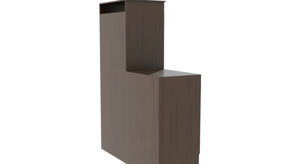 Elegant Wooden Storage Cabinet 3D Model - Professional 3D Model Render 7
