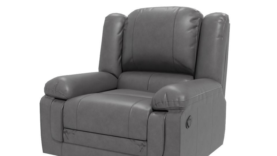 Stylish Reclining Chair Model - Professional 3D Model Render 12