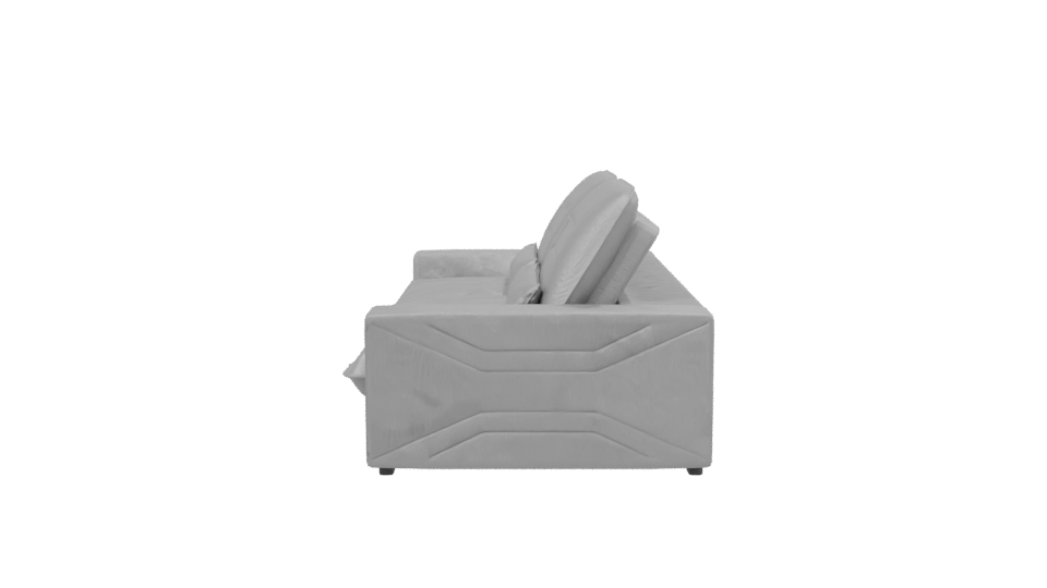 Modern Gray Sofa Model 3D - Professional 3D Model Render 2