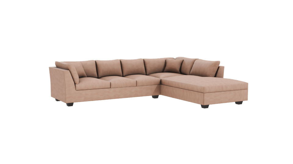 Comfortable Sectional Sofa Model - Professional 3D Model Render 10