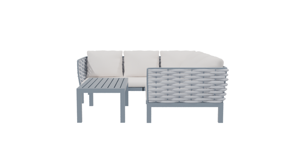 Stylish Outdoor Sofa Set 3D - Professional 3D Model Render 2