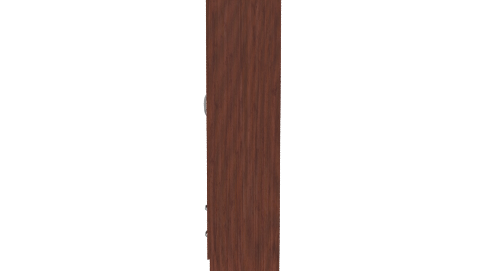 Sleek Wooden Wardrobe with Drawers 3D Model - Professional 3D Model Render 2