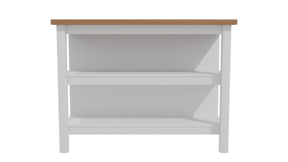 Isla Americana Dallas Blanca Table 3D - Professional 3D Model Render 11