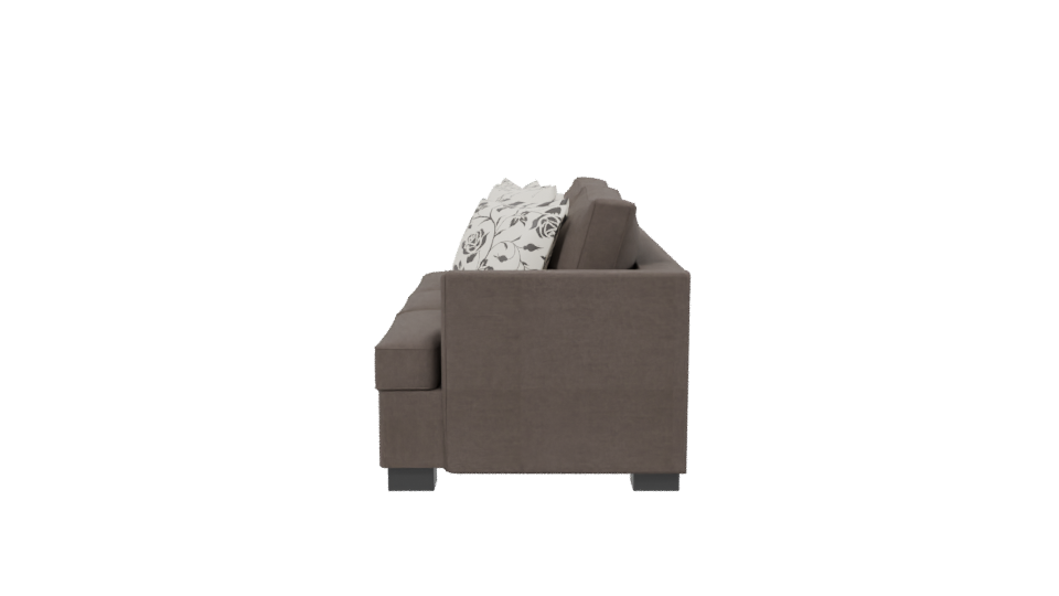 Stylish Sofa with Decorative Cushions - Professional 3D Model Render 2